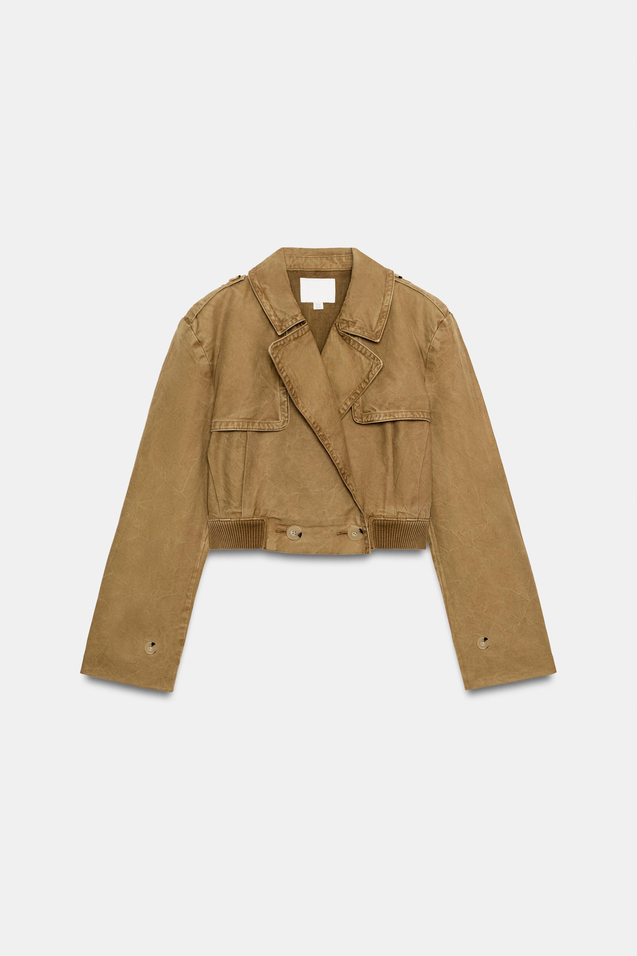 WASHED SHORT TRENCH COAT